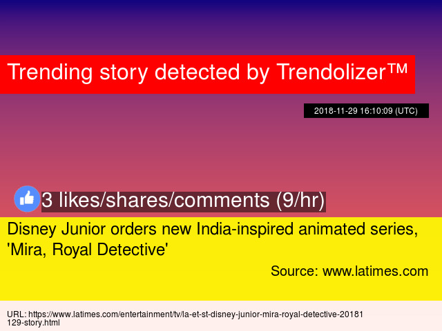 Disney Junior Orders New India Inspired Animated Series Mira Disney Junior Orders New India Inspired Animated Series Mira Royal Detective