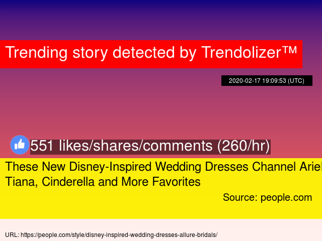 These New Disney Inspired Wedding Dresses Channel Ariel Tiana Cinderella And More Favorites