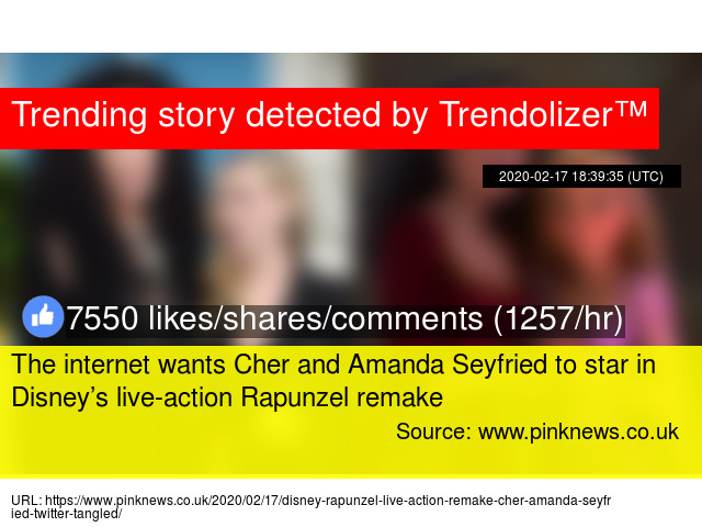 Twitter Wants Cher and Amanda Seyfried in a Live Action Tangled