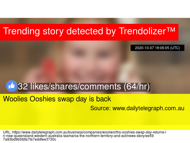 ooshies swap day woolworths